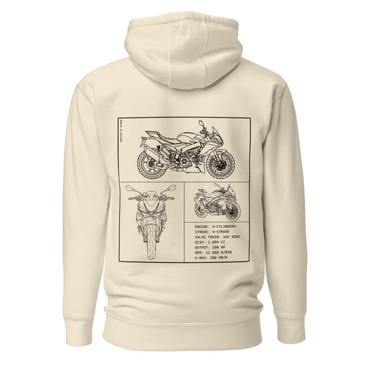 Aprilia Blueprint Hoodie - Beige