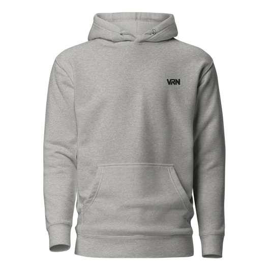 Biker Hoodie Hellgrau Vorderansicht Streetwear