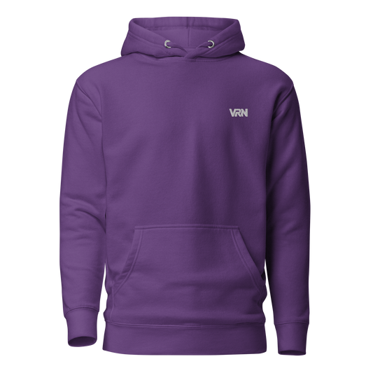Biker Hoodie Lila Vorderansicht Streetwear
