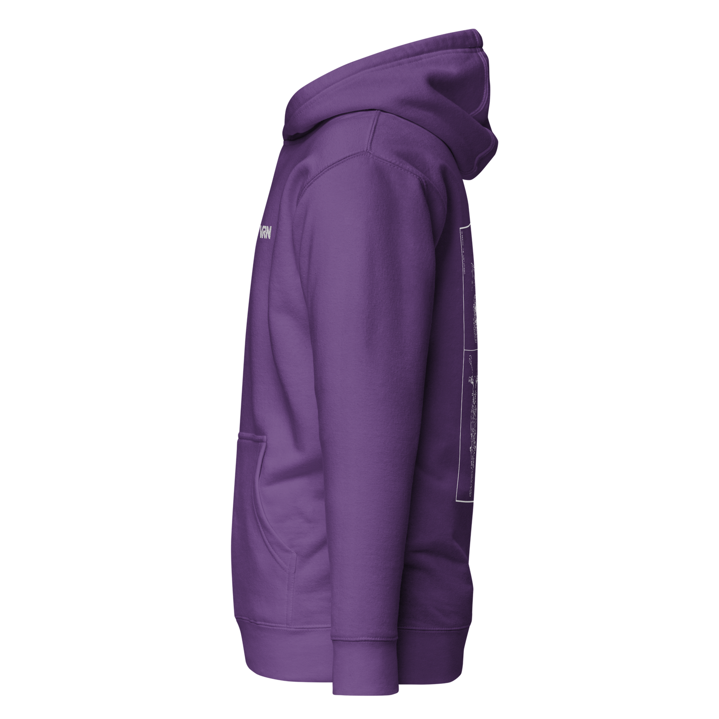 Triumph Blueprint Hoodie - Purple