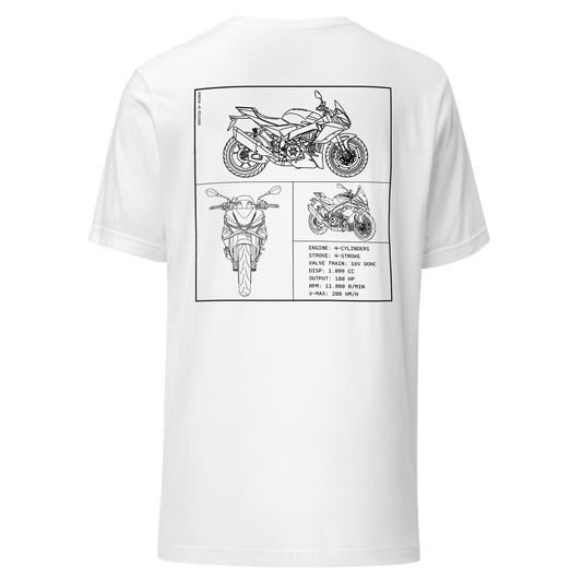 Aprilia Blueprint Shirt - White