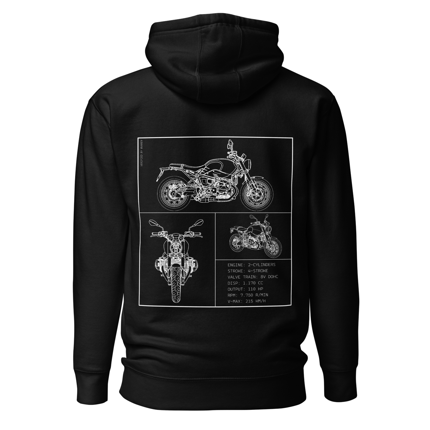 BMW Blueprint Hoodie - Black
