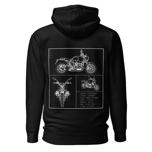 BMW Blueprint Hoodie - Black