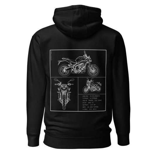 Yamaha Blueprint Hoodie - Black