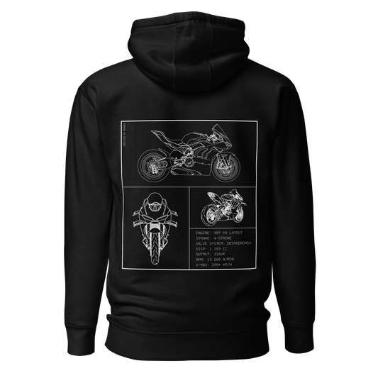 Ducati Blueprint Hoodie - Black