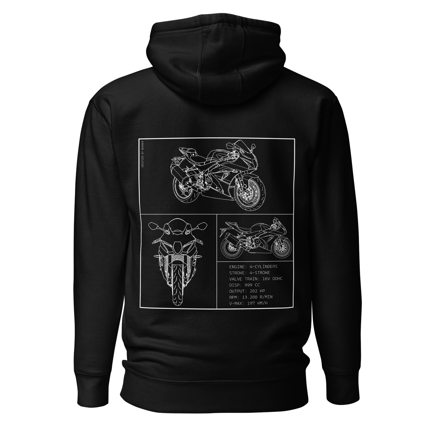 Suzuki Blueprint Hoodie - Black