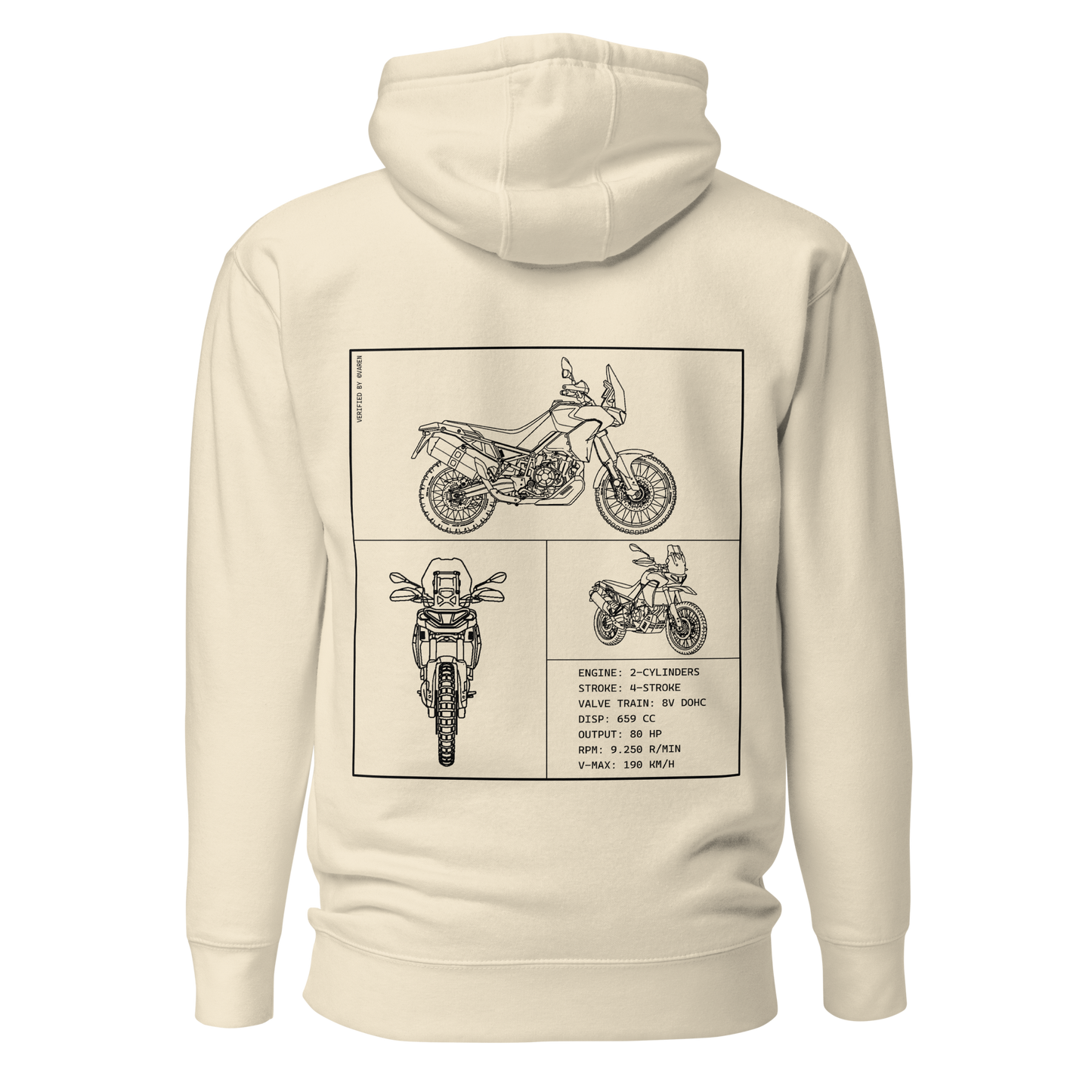 Aprilia Blueprint Hoodie - Beige