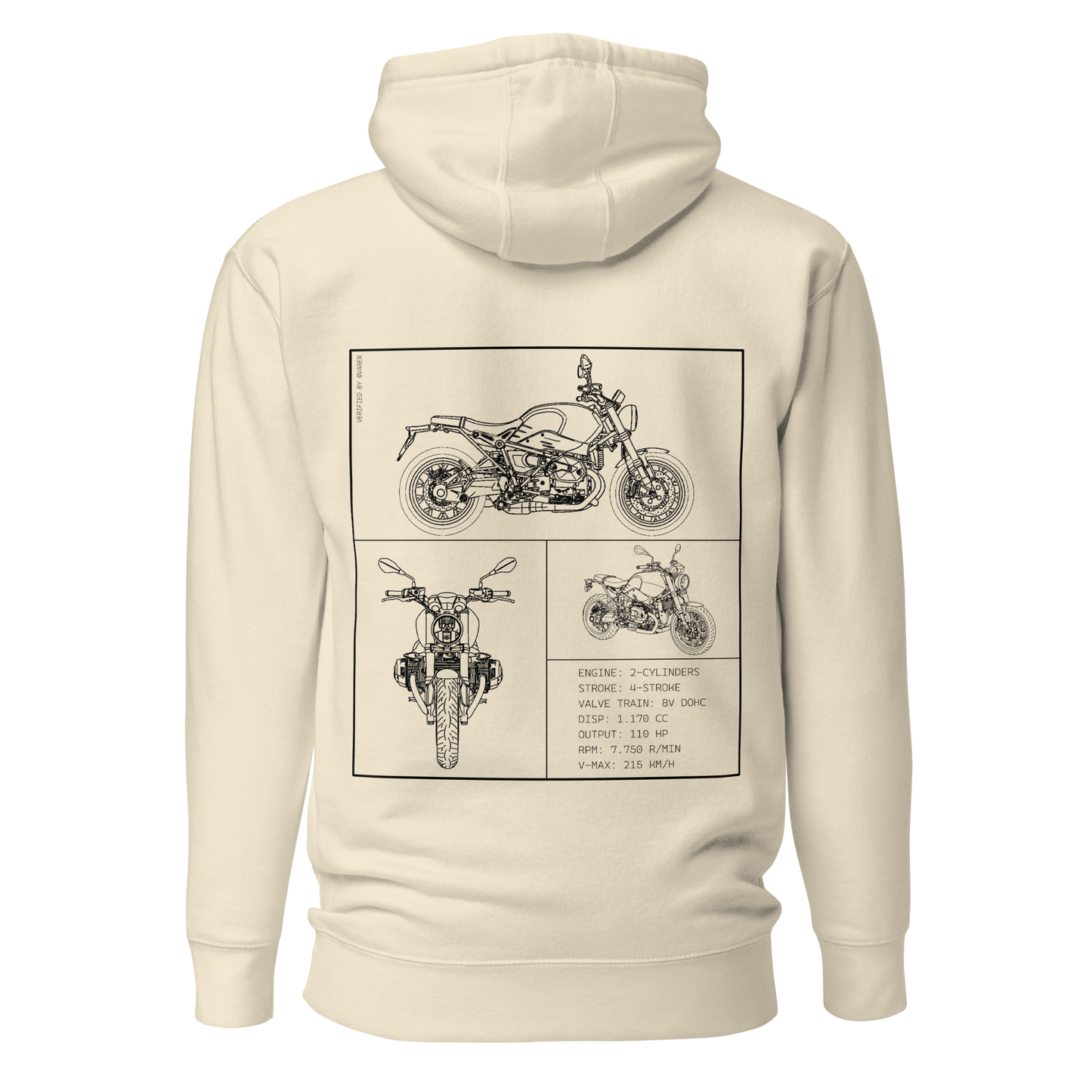 BMW Blueprint Hoodie - Beige