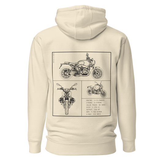 BMW Blueprint Hoodie - Beige