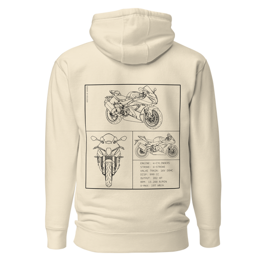 Suzuki Blueprint Hoodie - Beige