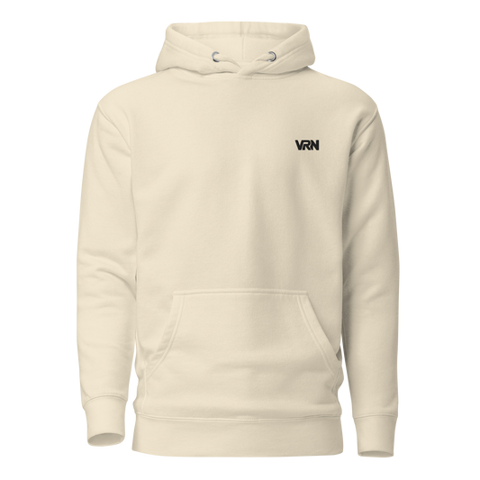 Biker Hoodie Beige Vorderansicht Streetwear