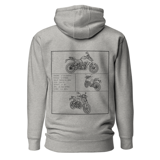 KTM Blueprint Hoodie - Light grey