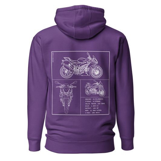 Aprilia Blueprint Hoodie - Purple