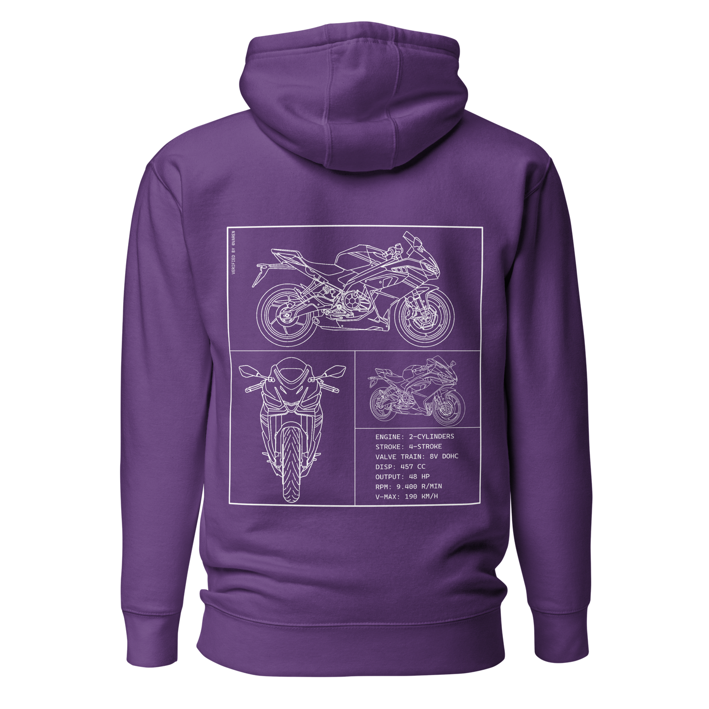 Aprilia Blueprint Hoodie - Purple
