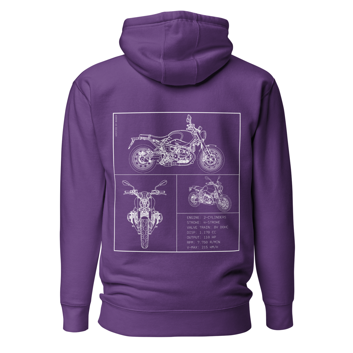 BMW Blueprint Hoodie - Purple