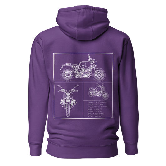 BMW Blueprint Hoodie - Purple