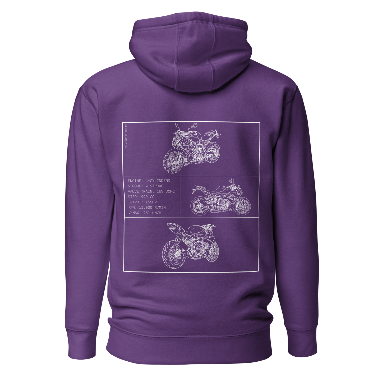 BMW Blueprint Hoodie - Purple