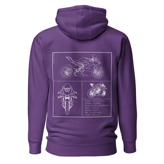 Ducati Blueprint Hoodie - Purple