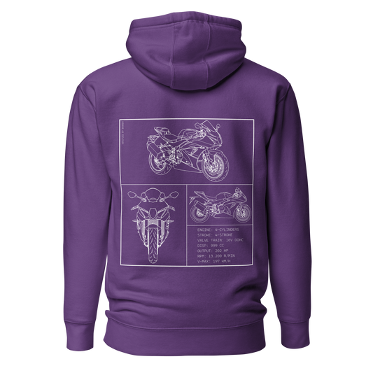 Suzuki Blueprint Hoodie - Purple