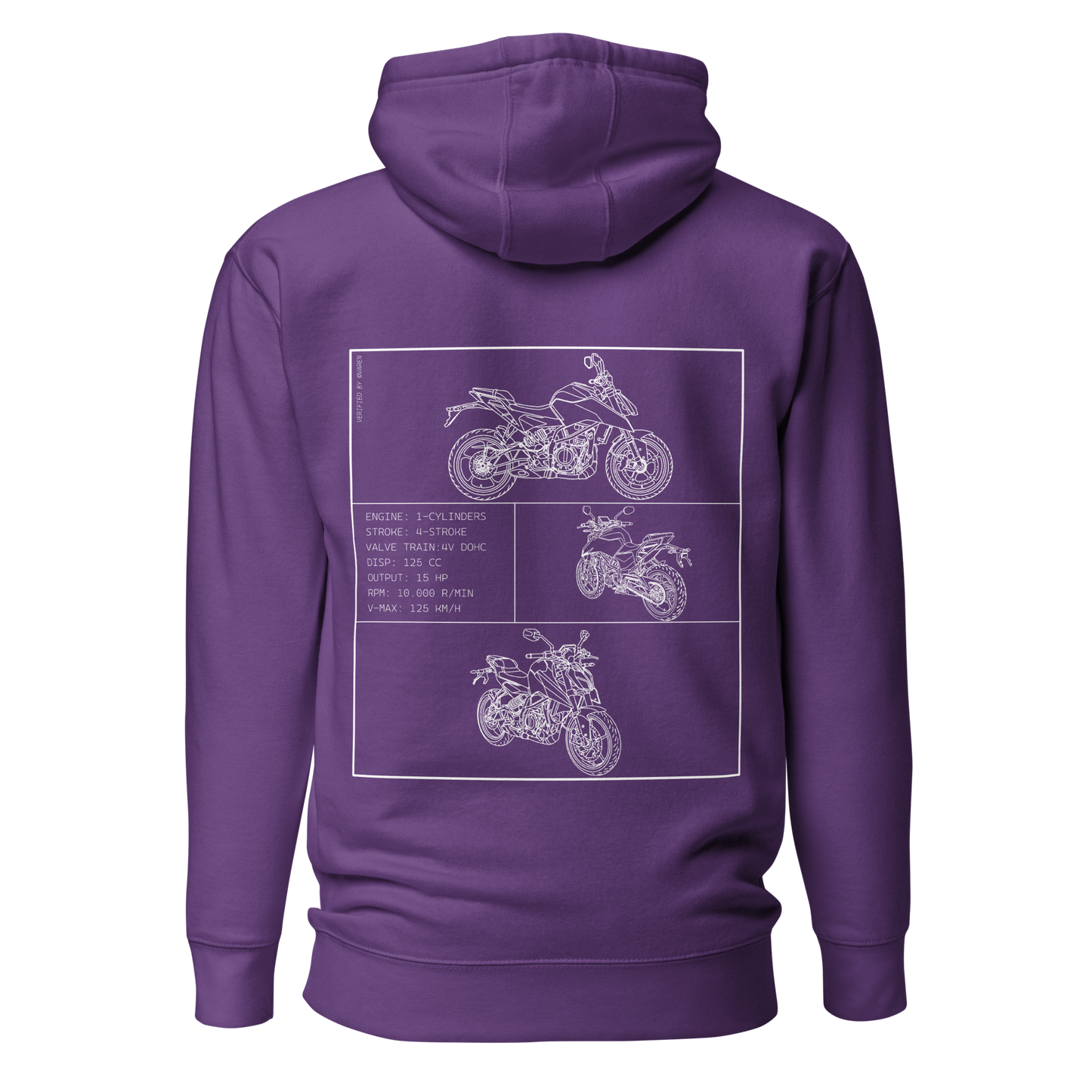 KTM Blueprint Hoodie - Purple