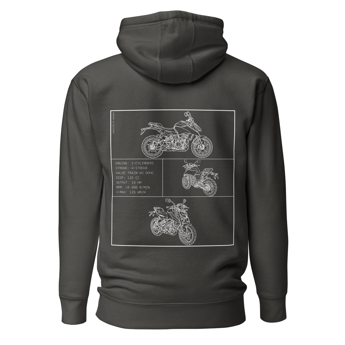 KTM Blueprint Hoodie - Dark grey