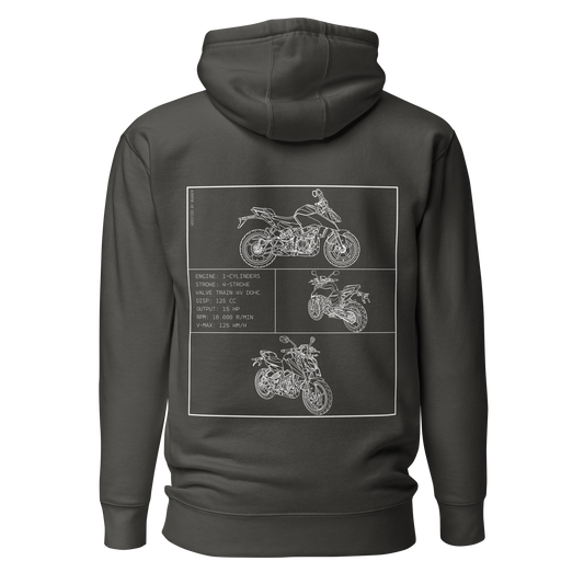 KTM Blueprint Hoodie - Dark grey