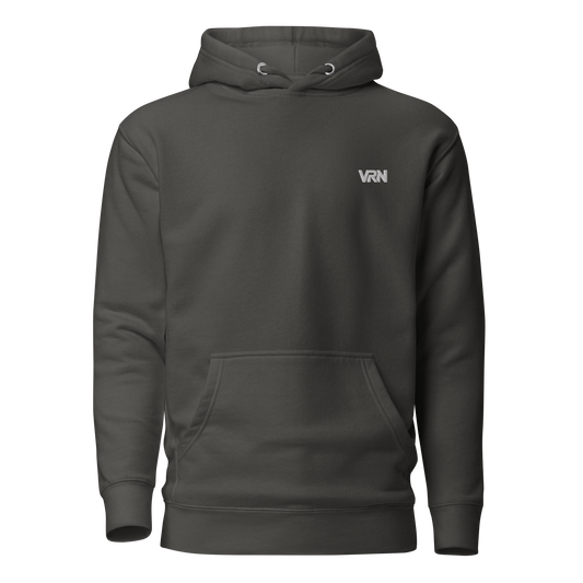 Biker Hoodie Dunkelgrau Vorderansicht Streetwear