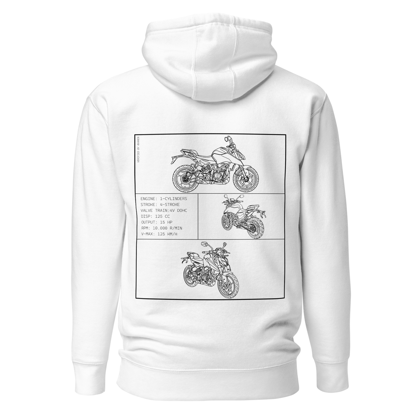 KTM Blueprint Hoodie - White