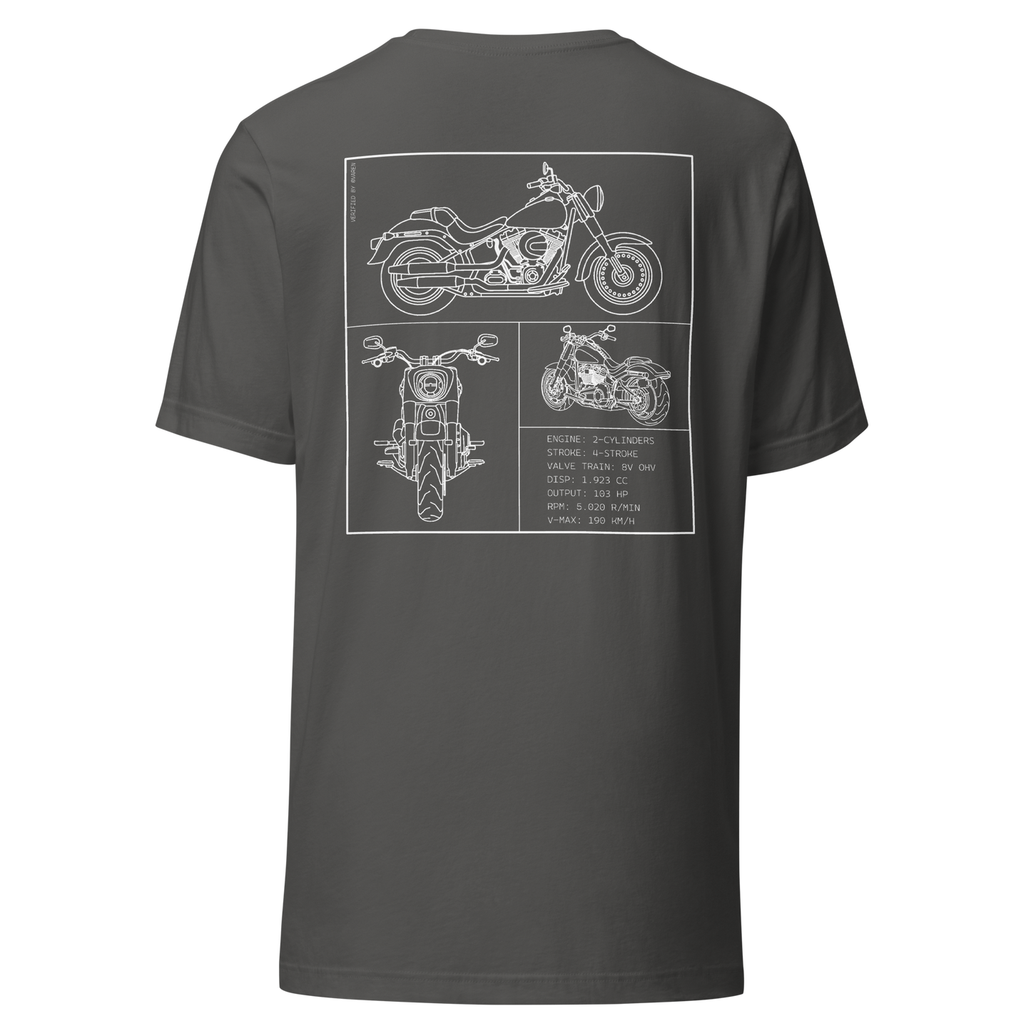 Harley Davidson Blueprint Shirt - Dark grey
