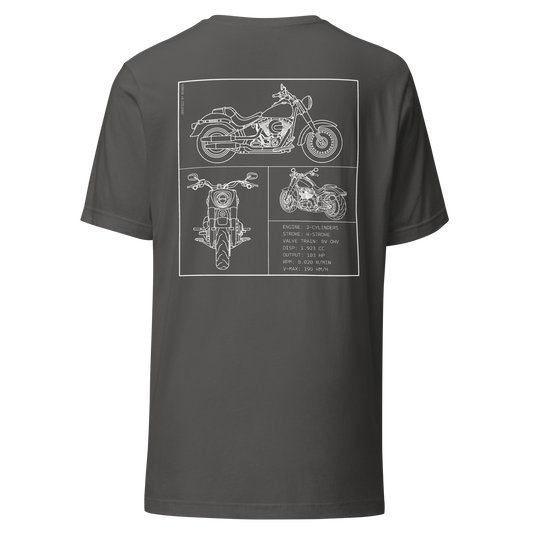 Harley Davidson Blueprint Shirt - Dark grey