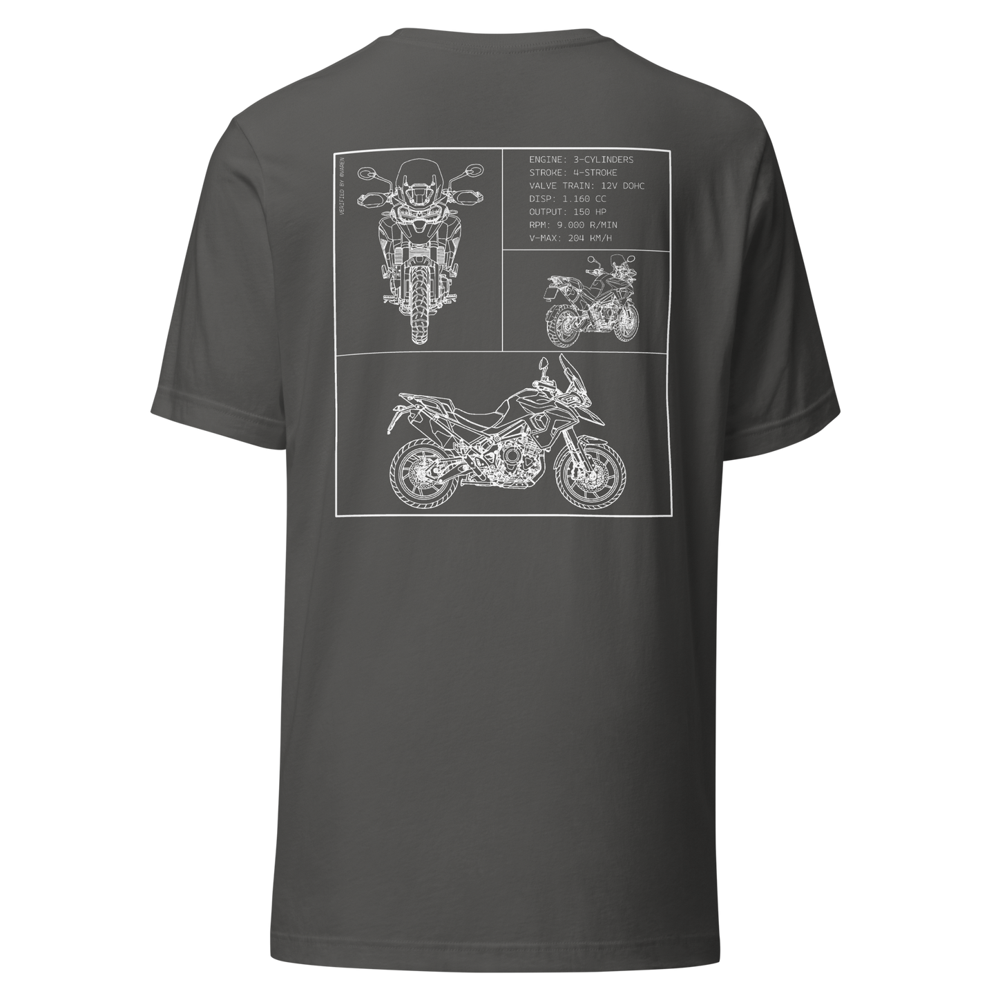 Triumph Blueprint Shirt - Dark grey