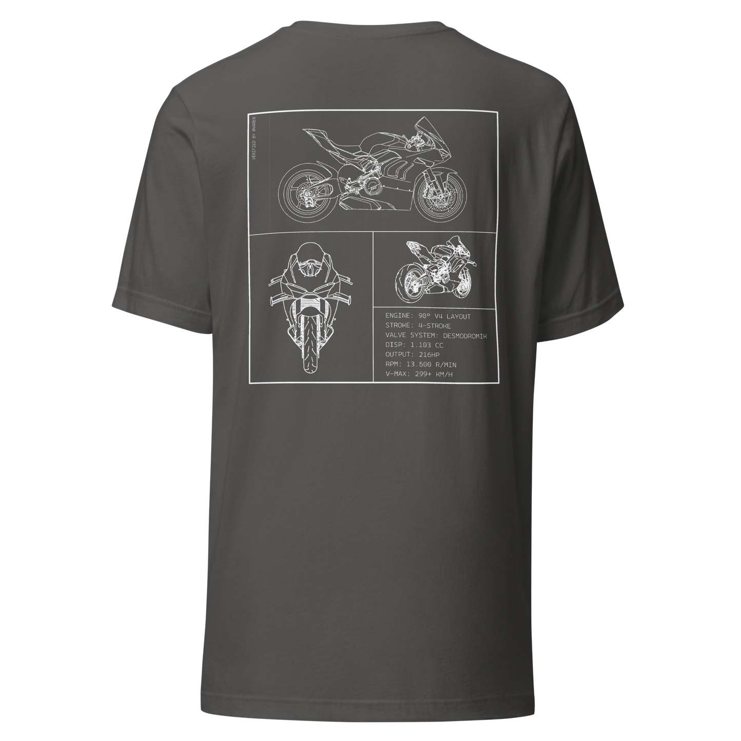 Ducati Blueprint Shirt - Light grey
