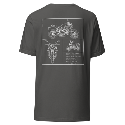 Yamaha Blueprint Shirt - Dark grey