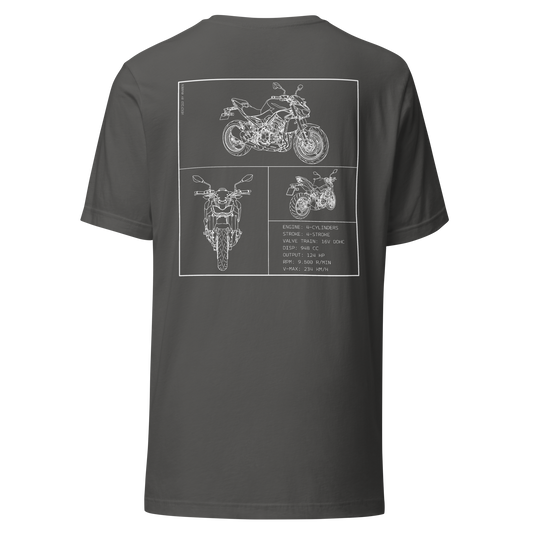 Kawasaki Blueprint Shirt - Dark grey