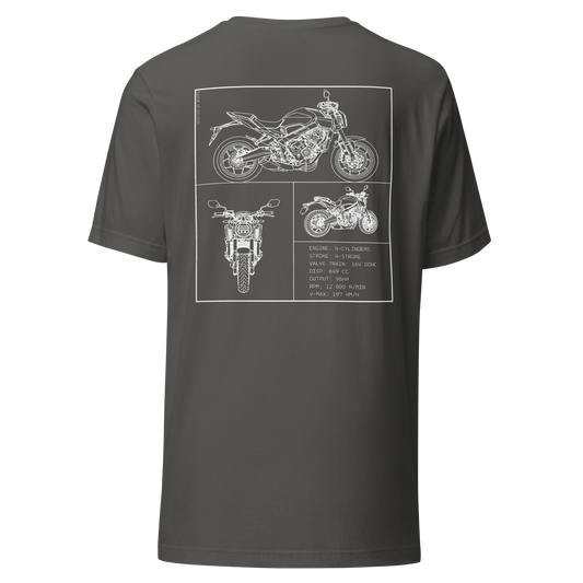 Honda Blueprint Shirt - Dark grey