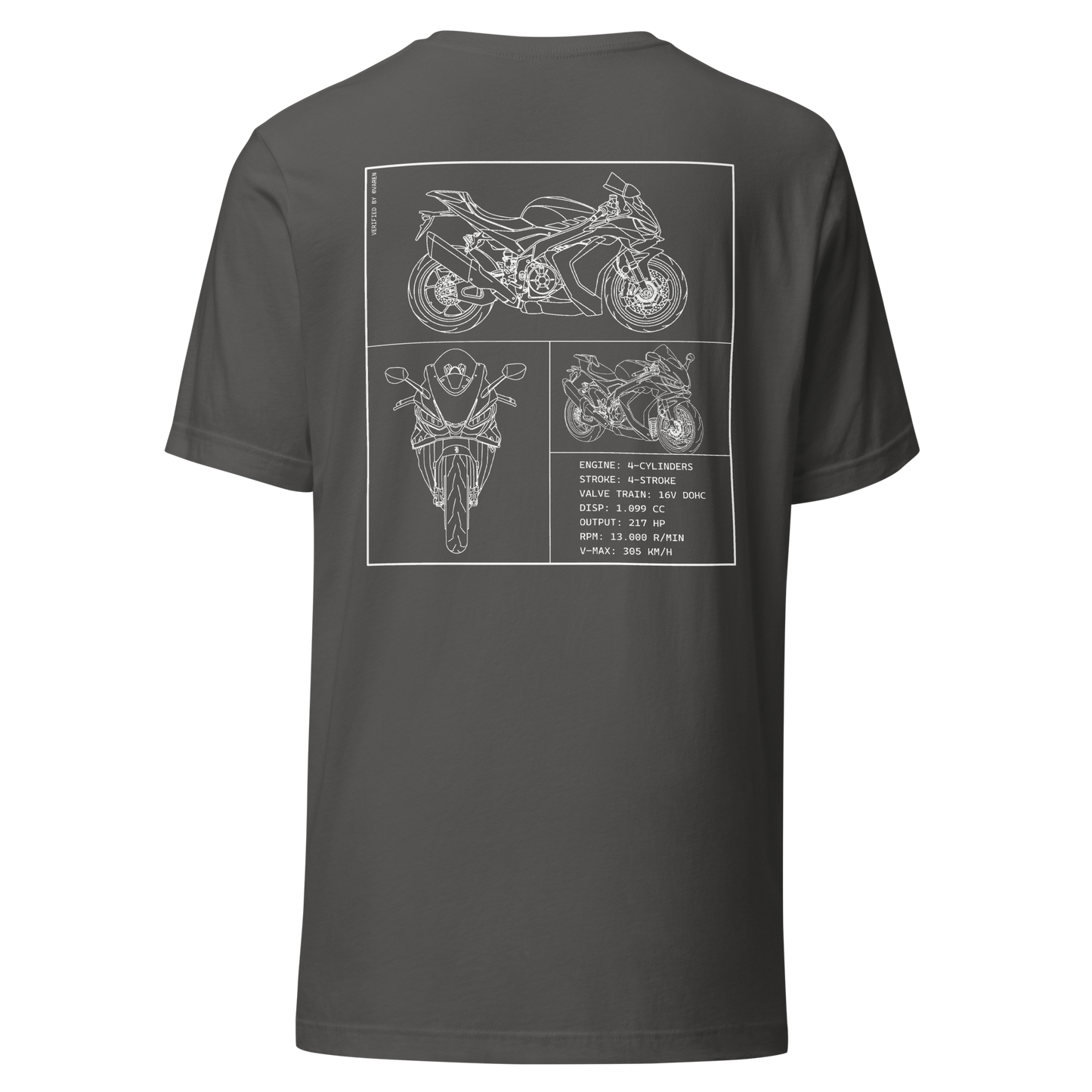 Aprilia Blueprint Shirt - Dark grey