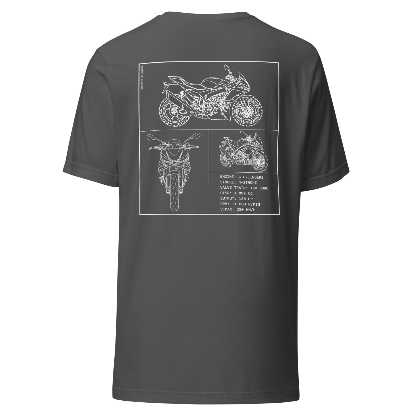 Aprilia Blueprint Shirt - Dark grey