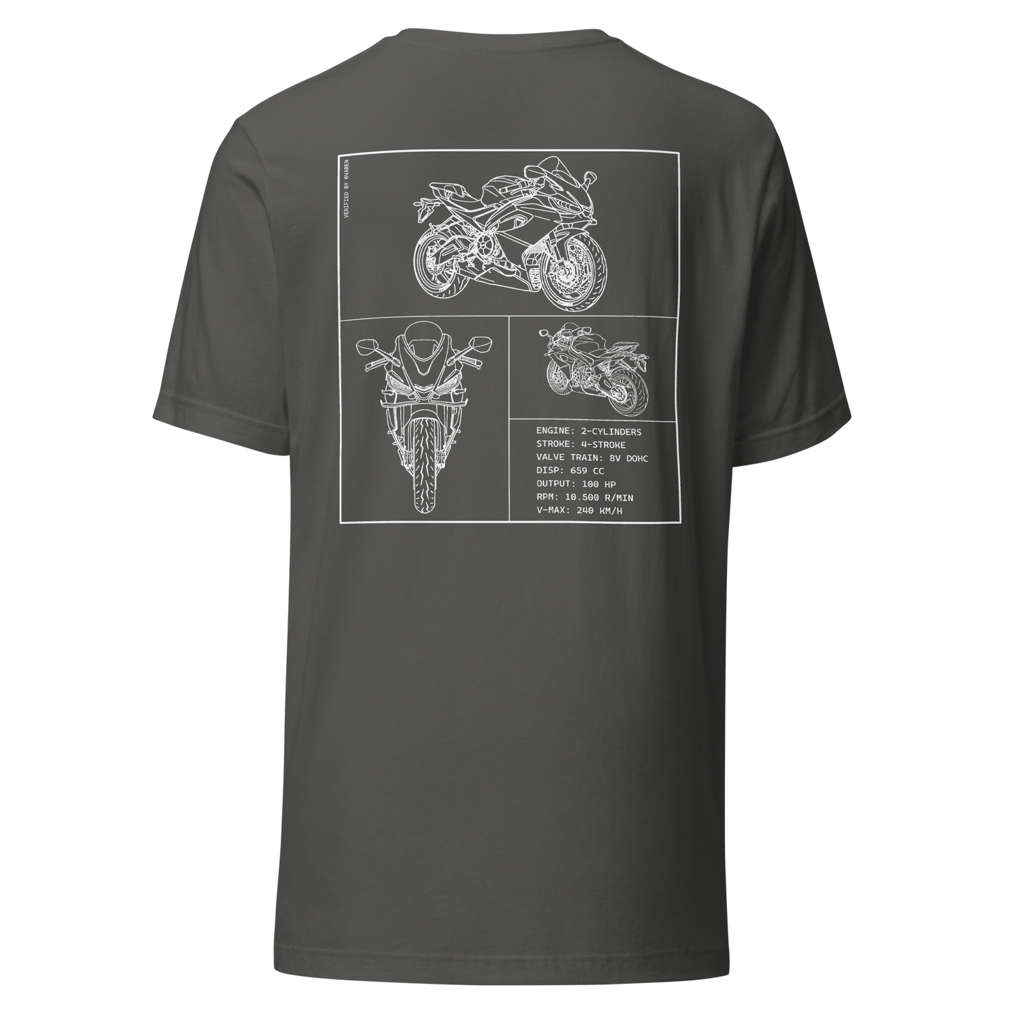 Aprilia Blueprint Shirt - Dark grey
