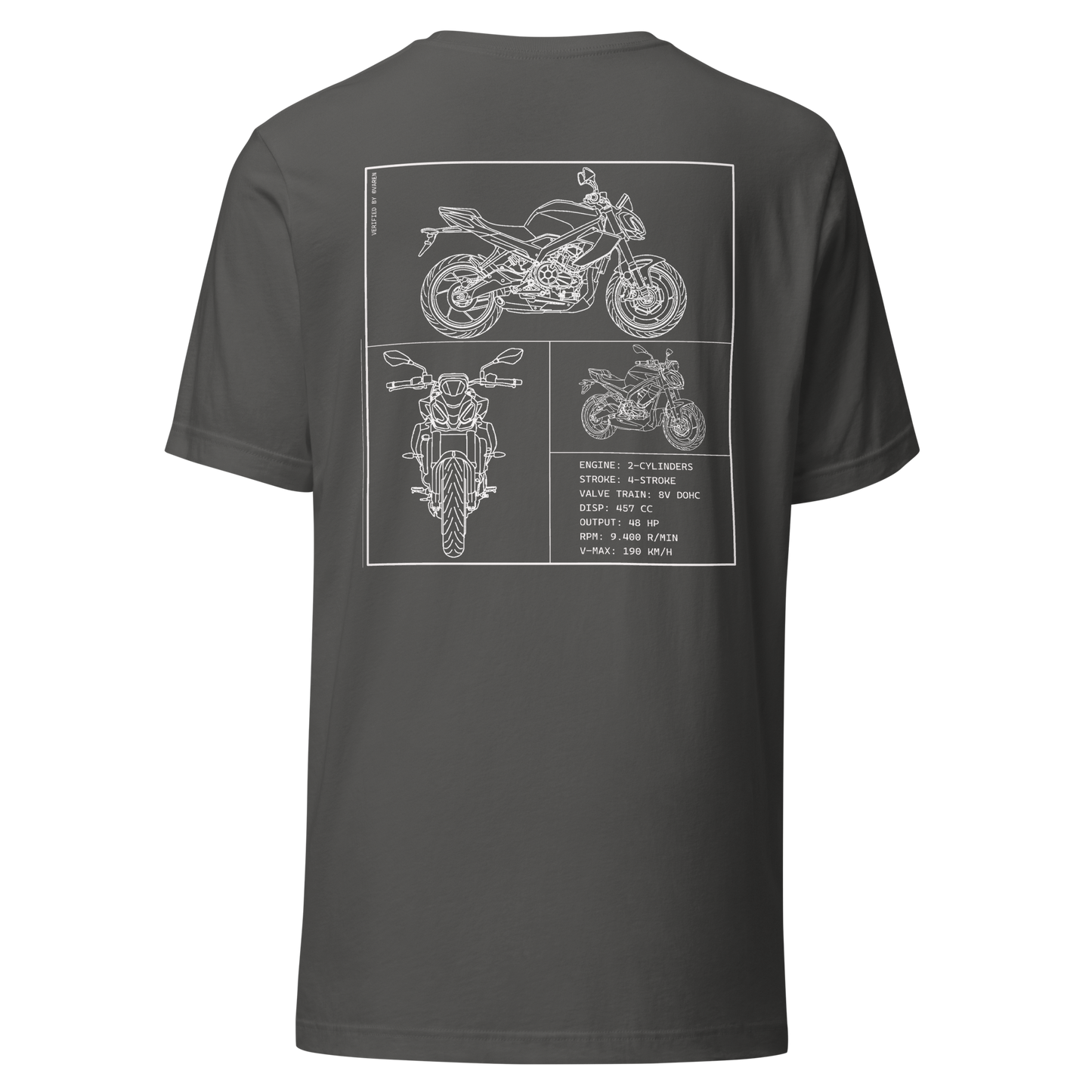 Aprilia Blueprint Shirt - Dark grey