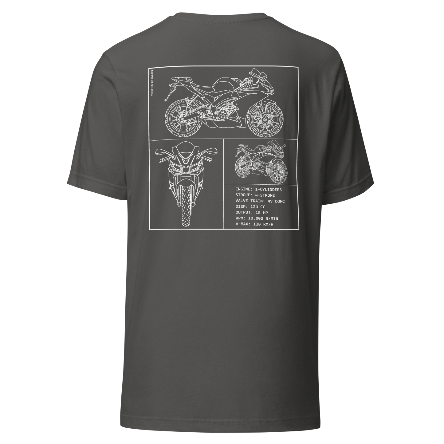 Aprilia Blueprint Shirt - Dark grey
