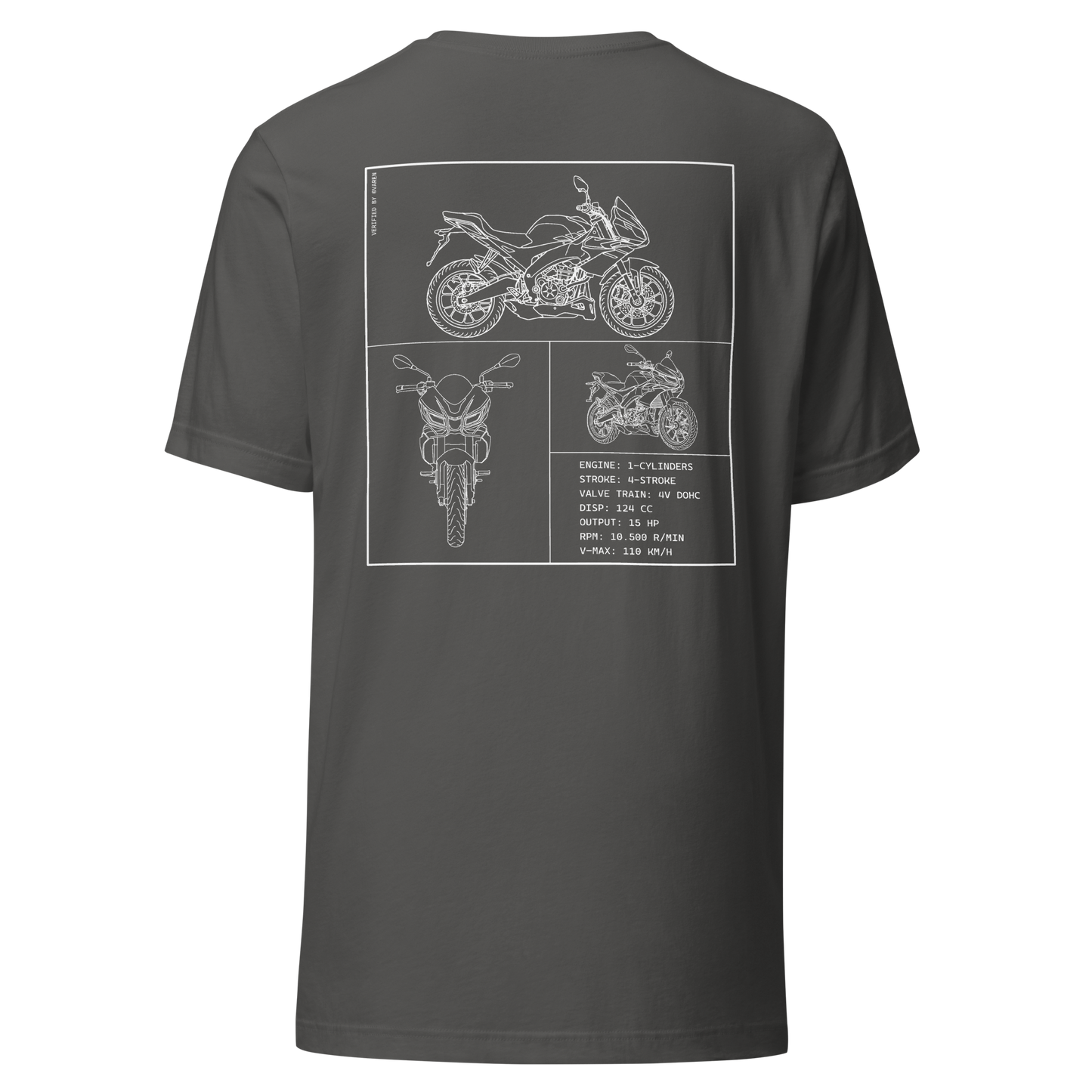 Aprilia Blueprint Shirt - Dark grey