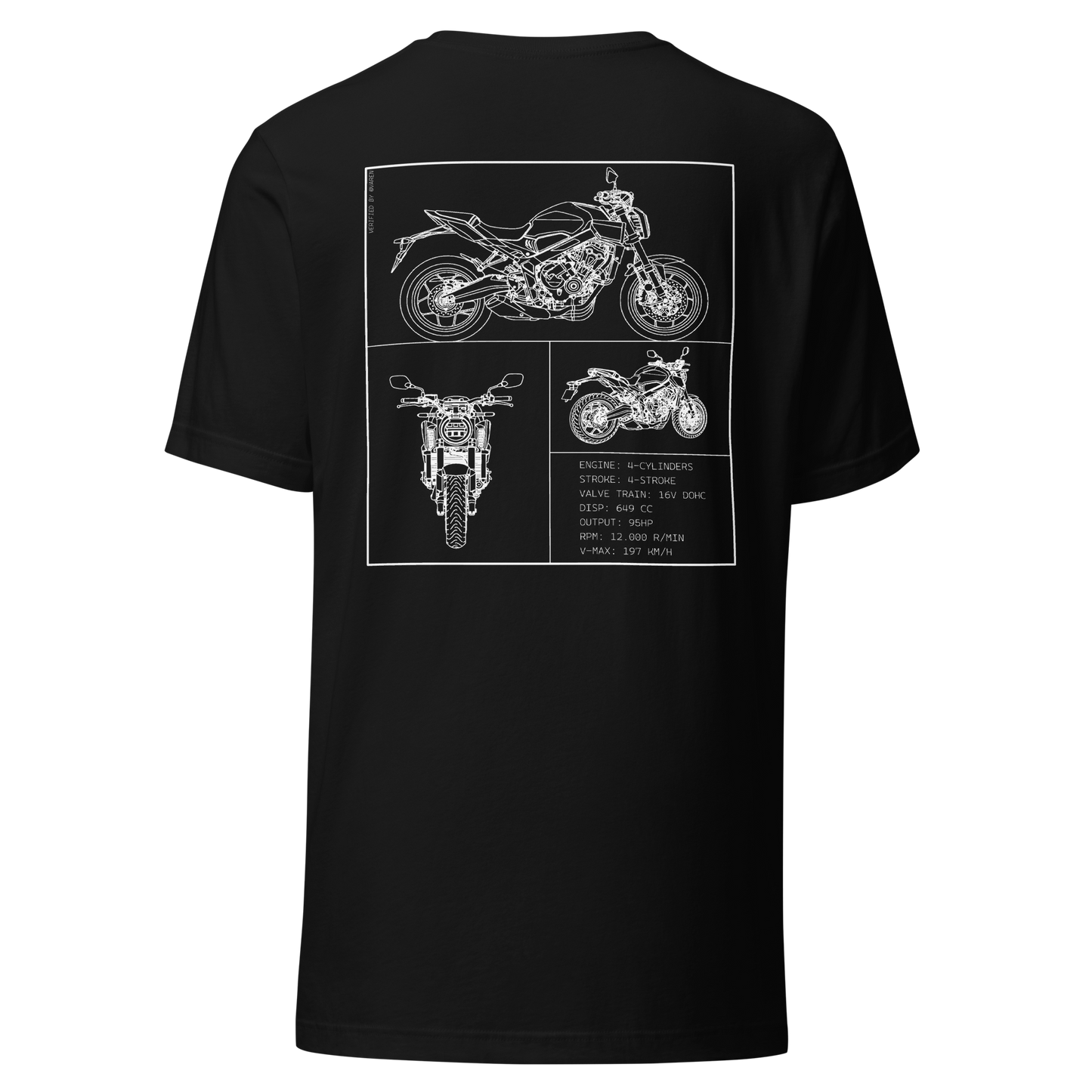 Honda Blueprint Shirt - Black
