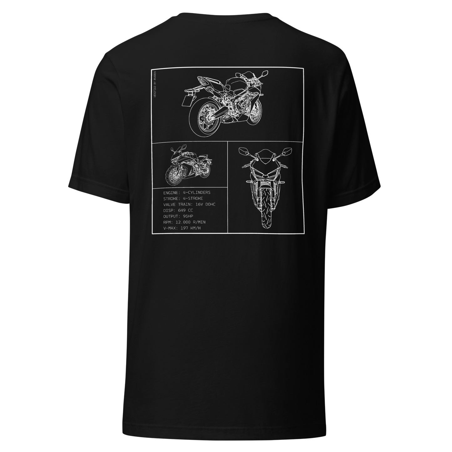 Honda Blueprint Shirt - Black