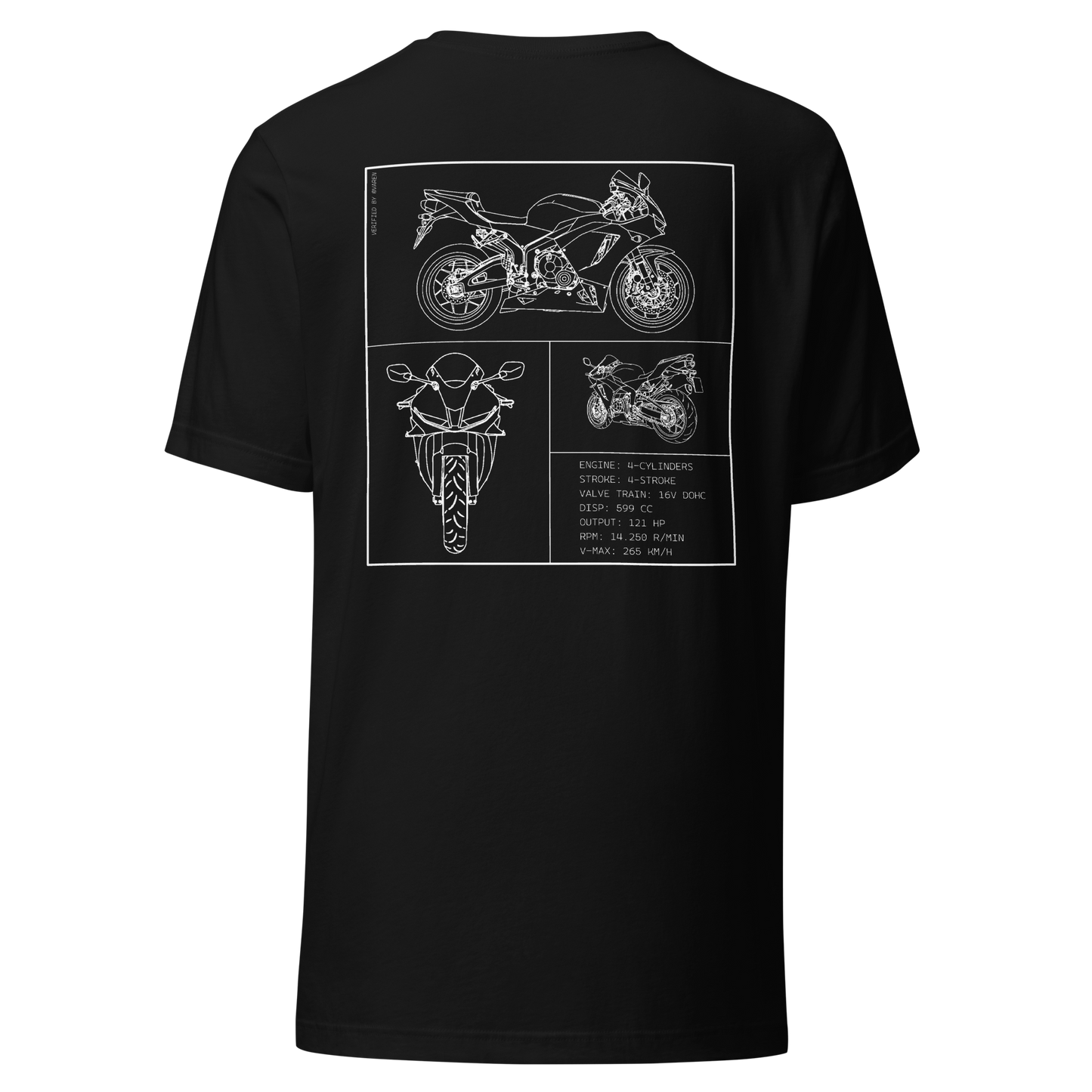 Honda Blueprint Shirt - Black