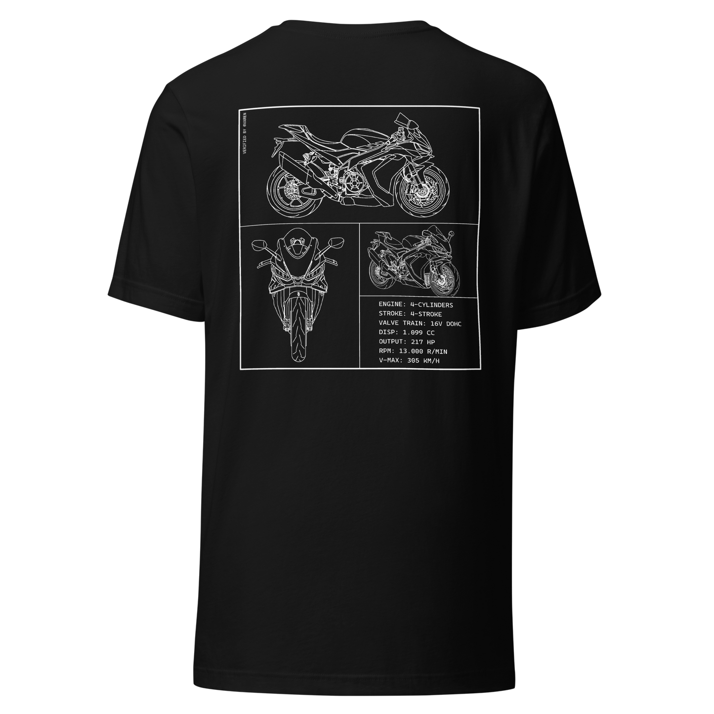 Aprilia Blueprint Shirt - Black