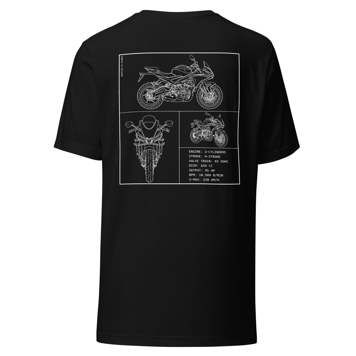 Aprilia Blueprint Shirt - Black