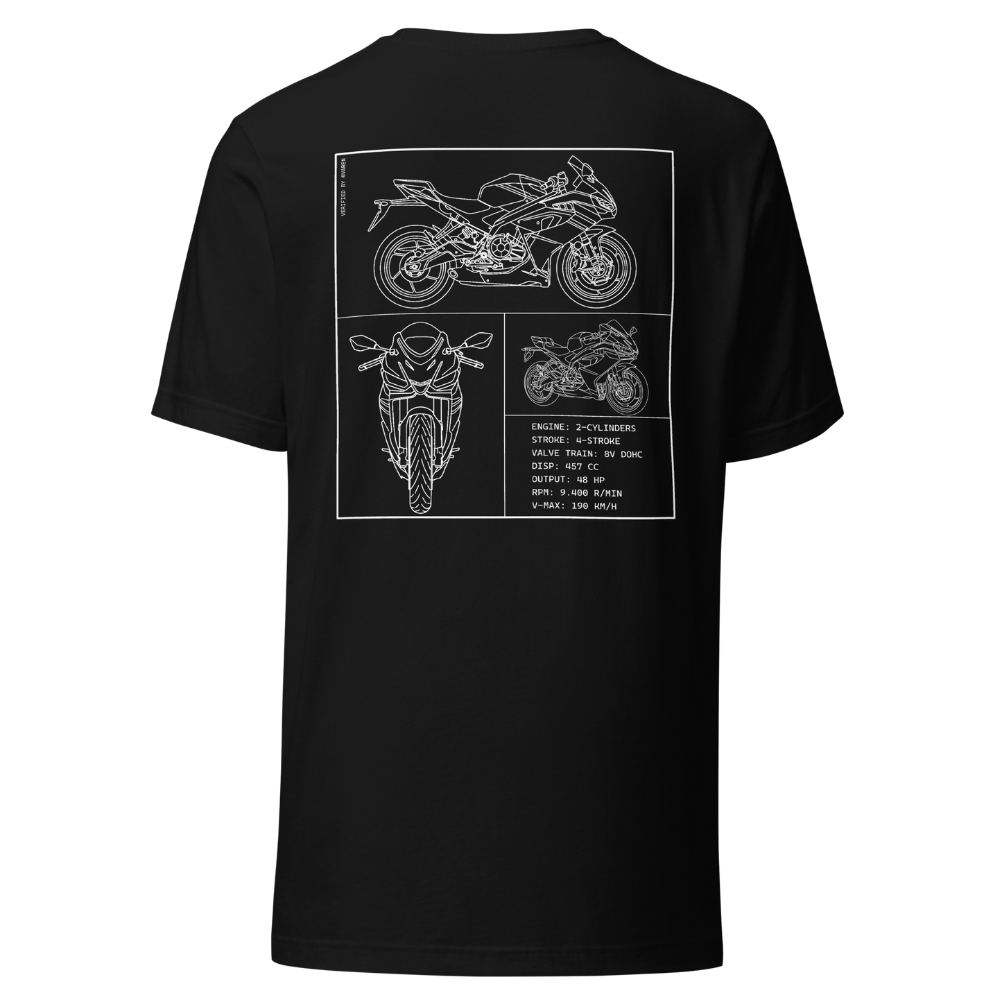 Aprilia Blueprint Shirt - Black