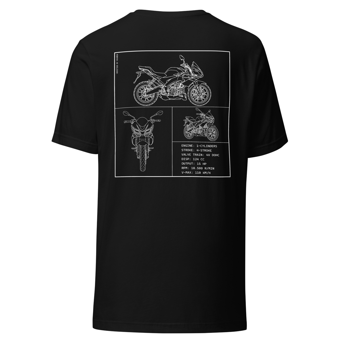 Aprilia Blueprint Shirt - Black