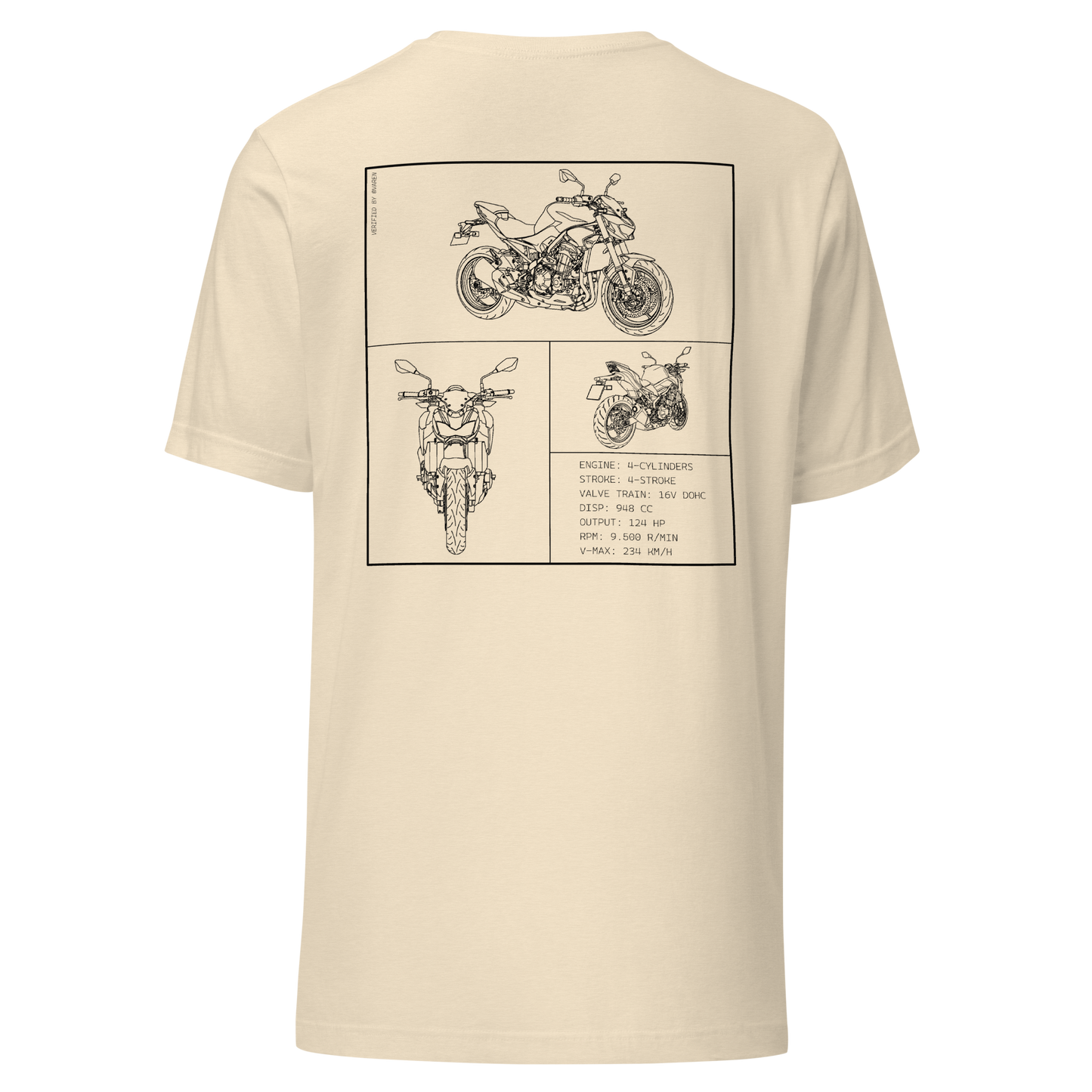 Kawasaki Blueprint Shirt - Beige