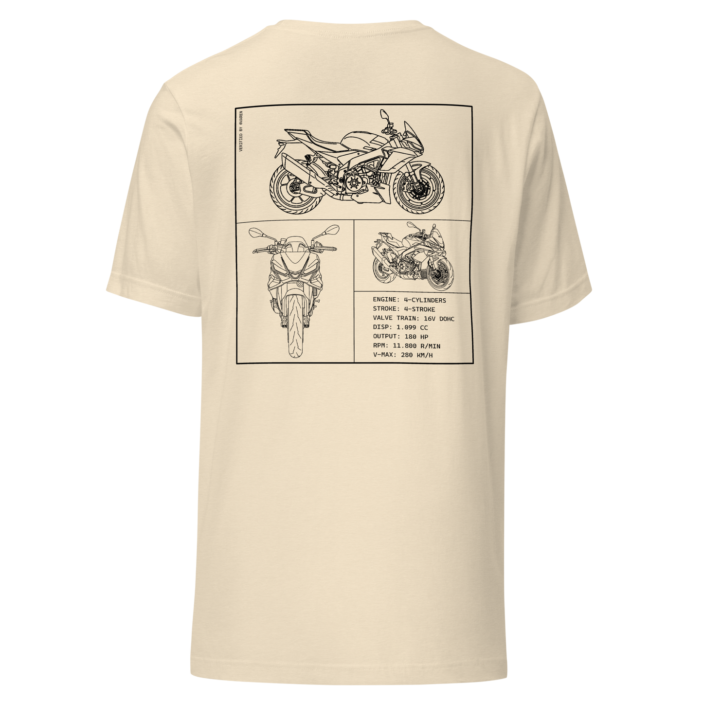Aprilia Blueprint Shirt - Beige